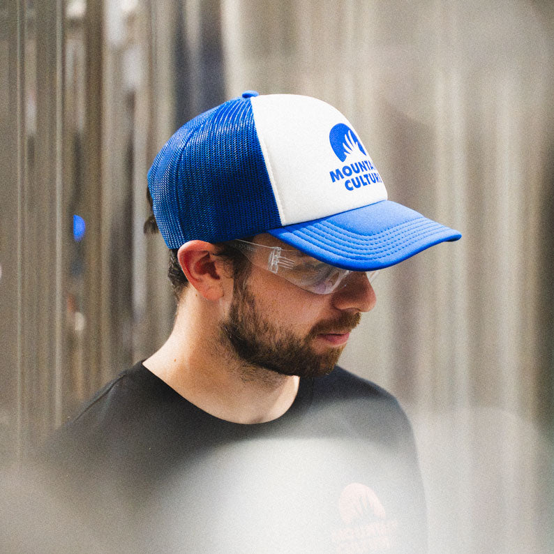 Royal Blue/White Trucker Hat