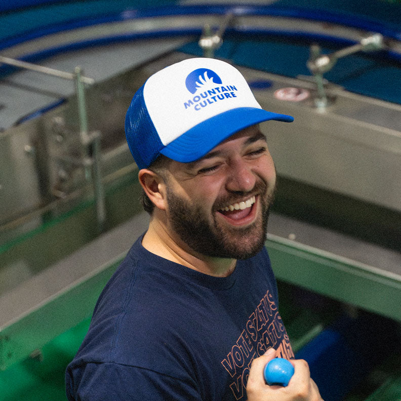 Royal Blue/White Trucker Hat