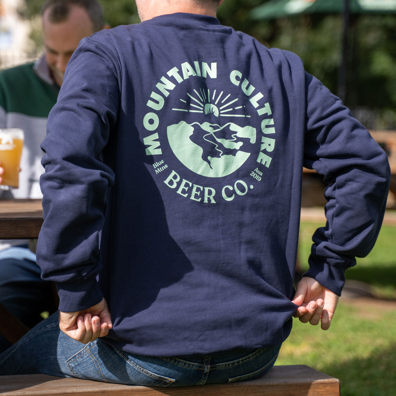 Mountain Range Sweater - Navy