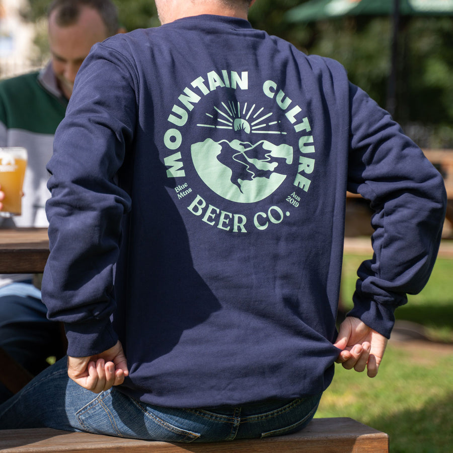 Mountain Range Sweater - Navy