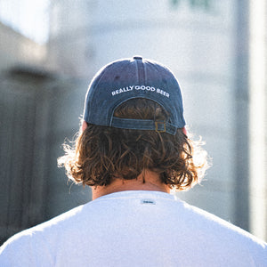 Navy Stone Washed Cap