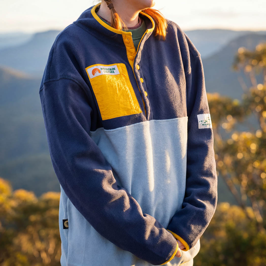 Mountain Culture Retro Fleece - Blue/Yellow