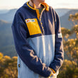 Load image into Gallery viewer, Mountain Culture Retro Fleece - Blue/Yellow
